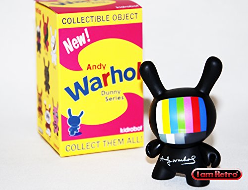 Black TV Kidrobot Andy Warhol Dunny Vinyl Mini-Figures