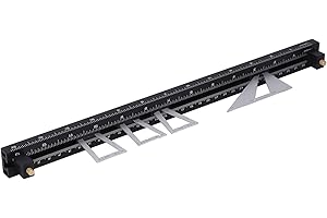 Wisoqu Aluminum Alloy Dovetail Jig Marking with 6 Templates Flexible Design for Easy Woodworking Drawings Great for Beginners