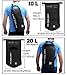 Premium Waterproof Bag, Sack with Phone Dry Bag and Long Adjustable Shoulder Strap Included (Black, 10 L)
