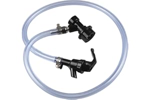 PERA 3/16" Ball Lock line Assembly, Picnic tap with 3ft Beer line for Home Brewing