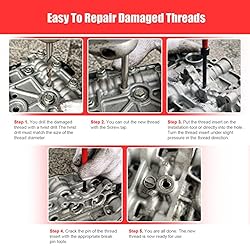 BILITOOLS M6x1.0 Thread Repair Kit, HSS Drill