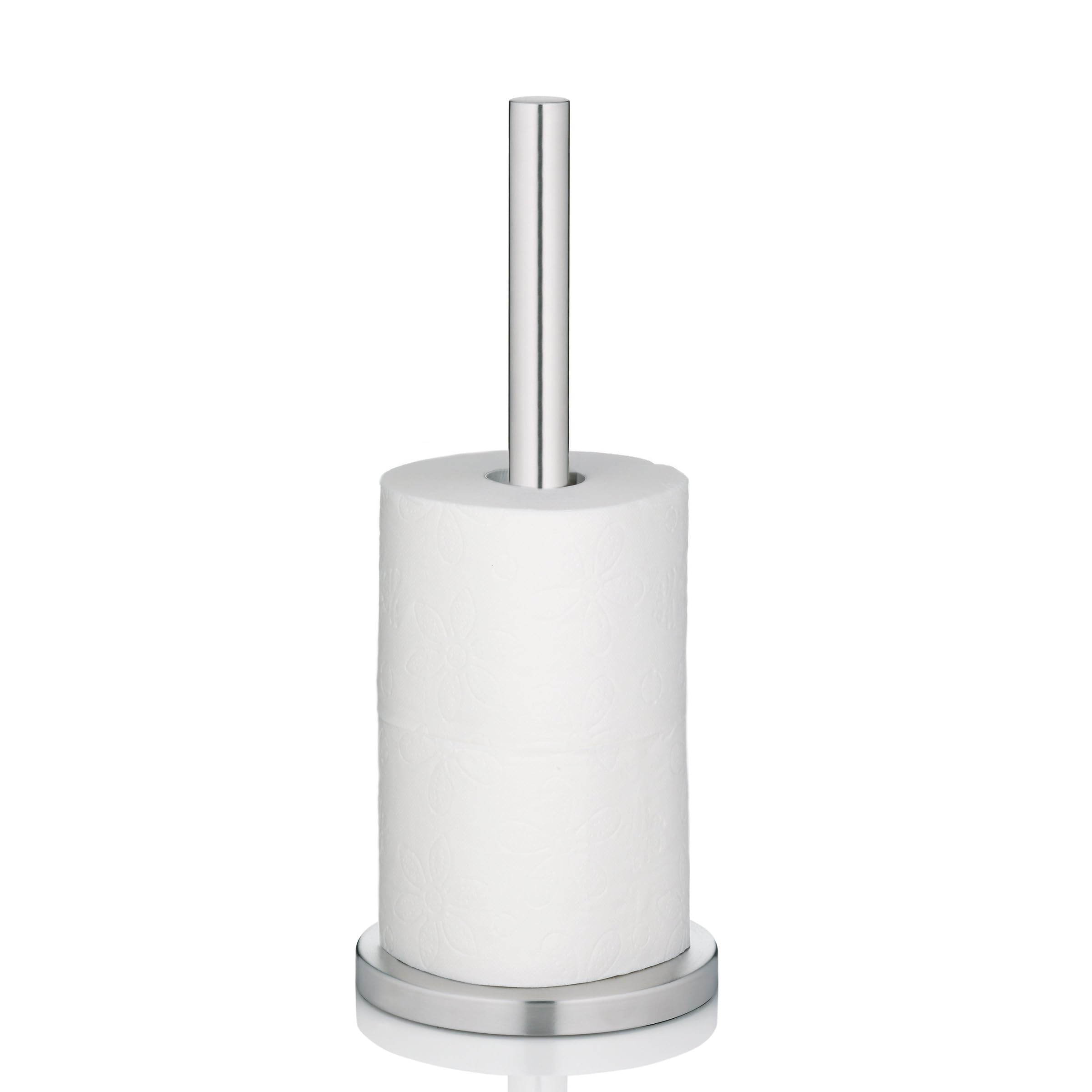 Kela "Carta Toilet Paper Holder, Stainless-Steel, Silver, 15 x 37 cm