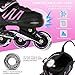Woolitime Sports Adjustable Blades Roller Skates for Girls and Kids with Featuring All Illuminating Wheels, Safe and Durable Inline Skates, Fashionable Roller Skates for Women, Youth and Adults