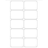 2 x 3 inch Label for Laser and Inkjet Printers with Template Included, 12 Full Sheets - 120 Pack, Address Internet Mailing Shipping Labels 2 inches x 3 inches