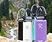 WaterFit Paracord Handle - Paracord Carrier Survival Strap Cord with Safety Ring and Carabiner Compatible with Hydro Flask Wide Mouth Water Bottles 12oz - 64 oz