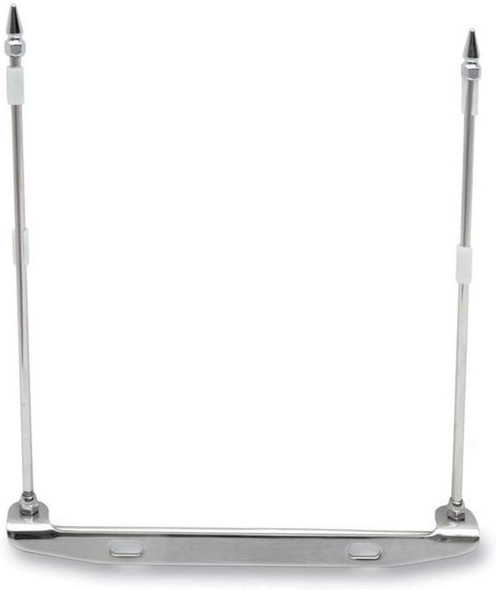 Rivco Products FH100 License Plate Mounted Double Flag Holder