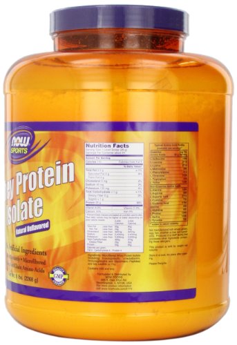 NOW Sports Whey Protein Isolate,5-Pound