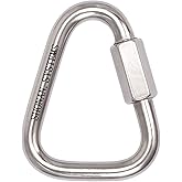 SHONAN Delta Quick Link, Large Stainless Steel 3.5 Inch Triangle Quick Links Heavy Duty Triangle Carabiners Marine Grade, 1 Pack, 2300 Lbs Capacity