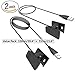2Pcs Fitbit Charge 2 Charger(55cm, 100cm), EveShine Replacement USB Charger Charging Cable for Fitbit Charge 2 Smart Watch Tracker