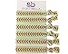 Sportybella Softball Hair Tie Set - Elastic No-Crease Bands with Love Softball & Heart Design, Stylish Accessories for Girls, Teens & Softball Players (Yellow)