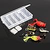 Sougayilang-Topwater-Frog-Rat-Soft-Swim-Crankbait-Fishing-Lures-with-Plastic-Box-Pack-of-6pcs