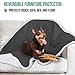 PetAmi Dog Blanket for Medium Large Dogs, Pet Bed Blanket Cat Puppy Kitten, Fleece Furniture Couch Cover Protector Sofa Car, Soft Sherpa Dog Throw Plush Reversible Washable, 40x60 Dark Gray