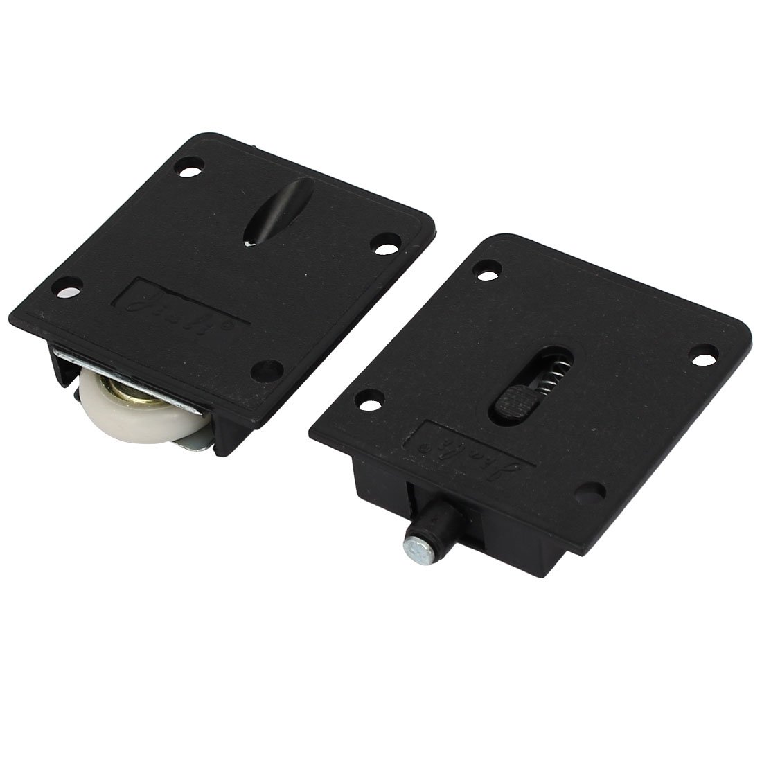 Sourcingmap Furniture Wardrobe Cupboard 23mm Dia Wheel Sliding Door Roller Set