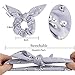 Jaciya 18pcs Bow Scrunchies for Hair Silk Scrunchies with Bow Women Hair Scrunchies
