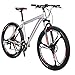 Eurobike EURX9 Mountain Bike 21 Speed 3-Spoke 29 Inches Wheels Dual Disc Brake Aluminum Frame MTB Bicycle Silverthumb 1