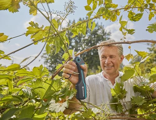 Gardena AssistCut: Cordless Pruning Shears with a Cutting Diameter of 25 mm, for Easy and Effortless Cutting of Branches, Young Shoots and Flowers, with USB-C Charging Cable (12222-20)