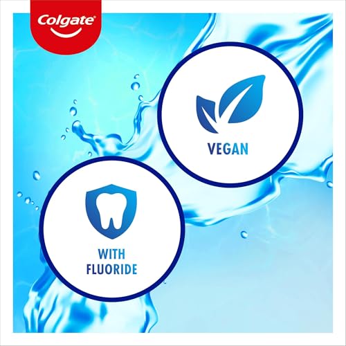 Colgate Plax Cool Mint Mouthwash 1L | fresh breath mouthwash | instant long-lasting freshness | no burn experience | 24/7 plaque protection when used twice daily | clinically tested by dentists | Alcohol-Free* Vegan Mouthwash with 24/7 Plaque Protection** and Long-Lasting Freshness