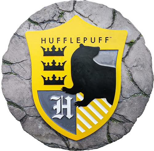 Spoontiques Garden Stepping Stone, Resin, Harry Potter Hufflepuff, 9.63 Diameter