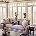 rabbitgoo Window Privacy Film, Frosted Glass Window Film, Stained Glass Removable Decorative Privacy Sticker, Non Adhesive UV Blocking Front Door Covering for Home, 3D Autumn Leaf, 35.4