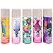 Townley Girl Dreamworks Trolls Sparkly Lip Balm For Girls, 5 pack with Decorative Tin