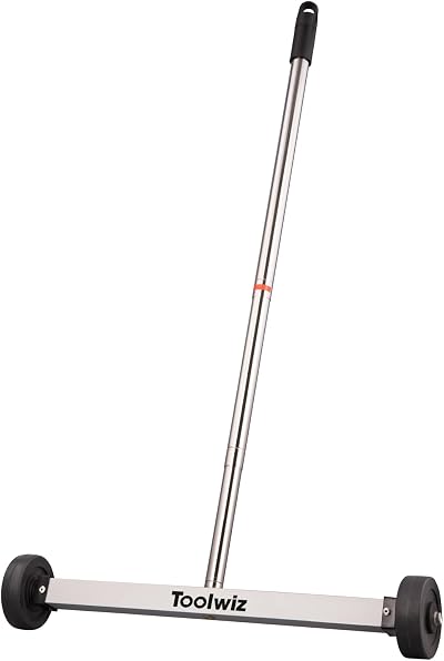 Toolwiz Magnetic Pick Up Sweeper 17 Inch Heavy Duty Nail Magnet 4kg