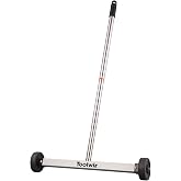 Toolwiz Magnetic Pick Up Sweeper 17-inch Wide, 8.8 Lbs Magnet Pull Force | 8.8 Lbs, Rolling Magnetic Sweeper, Heavy Duty Magnet Pickup with Smooth Wheels, Yard Tools, Clean Nails for Construction