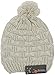 Bienvenu Women Fashion Winter Warm Knitted Scarf and Hat Set Skullcaps,Beige