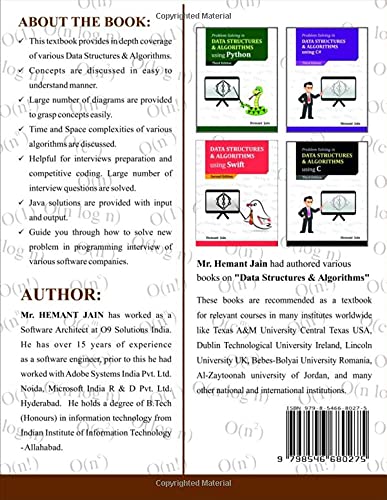 Problem Solving in Data Structures and Algorithms using Java 1
