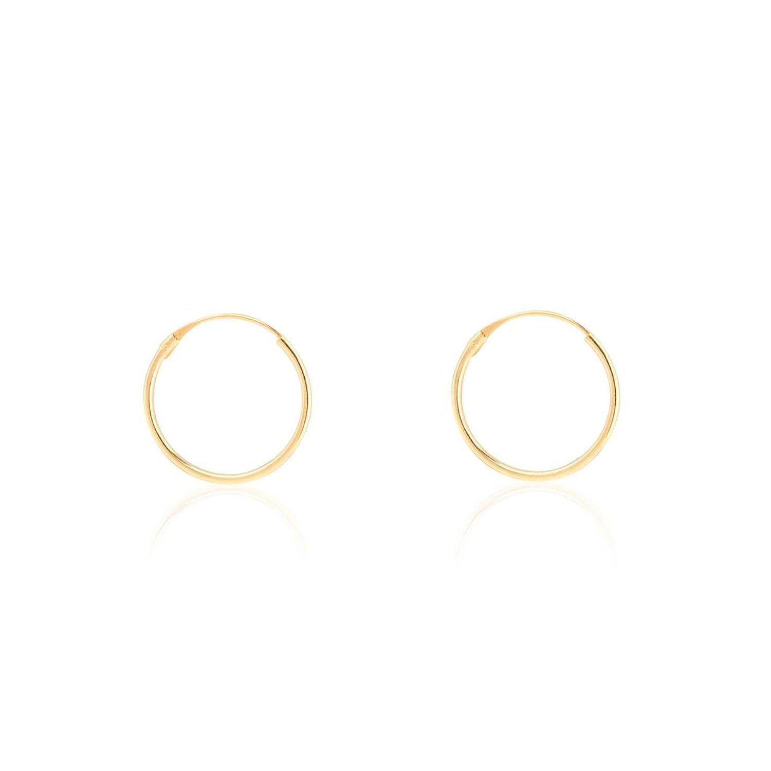 Pendientes Oro Aro Liso x mm