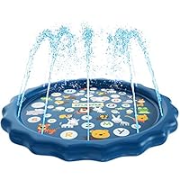 SplashEZ 3-in-1 Sprinkler for Kids, Splash Pad, and Wading Pool for Learning - Children