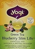 Yogi Tea Green Tea Blueberry Slim Life, Herbal Supplement, Tea Bags, 16 ct, 2 pk