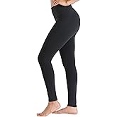 ALLZERO Women's Leggings with Pockets Tummy Control Workout 26" High Waisted Brushed Lined Warm Yoga Pants Fall Winter