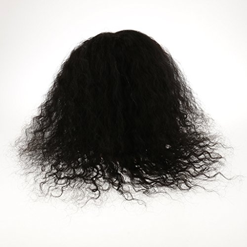 Dovewill African American Afro REAL HUMAN HAIR Cosmetology Hairdressing Silicone Training Manikin Mannequin Head Doll