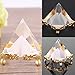 Small Egypt Crystal Pyramid Ornament Home Decor Energy Healing Feng Shui Crafts
