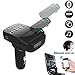 FM Transmitter Bluetooth Receiver Headphone, COSOMO Wireless Radio Car Kit Adapter with USB Charger, Hands Free&Headset Calling（Any Car Of Music Smart Online）
