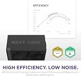 NZXT C850 Gold ATX 3.1 850W Fully Modular Power Supply 135mm Fan view 5