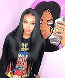 ALICE 13x6 Lace Front Black Wig, 22