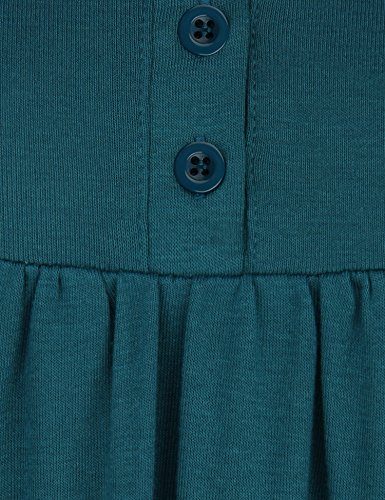 Gaharu Hoodie Dress For Women, Active V Neck Long Sleeve Pullover Ladies Casual Blouse Relaxed Fit Hooded Sweatshirts Dark Cyan,M