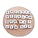 Baby Love Home 60pcs 12mm Silicone Beads in 26 Letters Baby Teether DIY Nursing Necklace Bracelet Accessories BPA Free Newborn Mom Gift