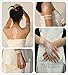 Tastto Lace Henna Temporary Tattoos, White, 8 Sheets