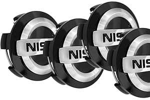 THCBME 4PCS Wheel Center Caps Compatible with Nissan Altima Rogue Murano Maxiam Kicks Frontier Sentra, 54mm/2.12" Car Wheel Hub Caps,ABS Rim Center Hub Cover (2.12'')