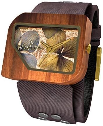 Mistura PELCOFBLKFLOW Pui Wood Pellicano Coffee Jean Black Flowers Watch