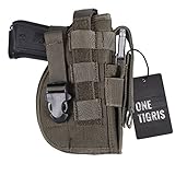OneTigris Molle Belt Holster for 1911 45 92 96 Glock (Ranger Green - Right Handed)