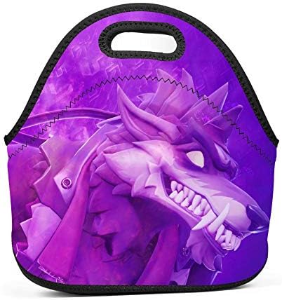 Tpnamop for-t-nite Dire Werewolf Neoprene Lunch Bag Insulated Cooler Lunch Box Lunch Tote School Travel Work Lunchbox Handbags for Womens Mens Boys Girls