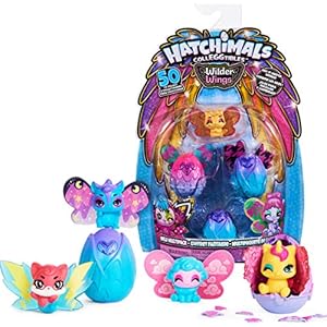 HATCHIMALS CollEGGtibles, Wilder Wings Multipack with 4 and 4 Mix and Match Wings (Styles May Vary)