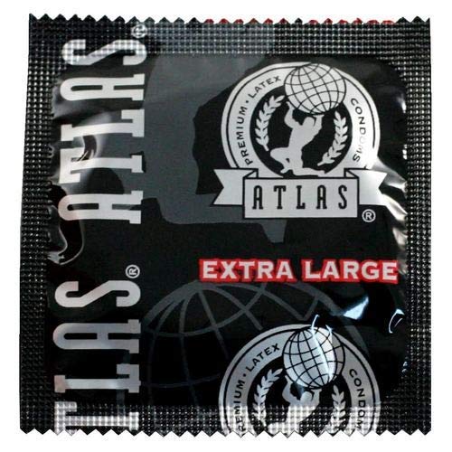 Atlas Extra Large Premium Lubricated Latex Condoms (Pack of 24)