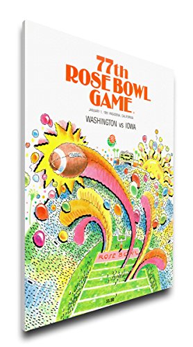 That's My Ticket NCAA Washington Huskies 1991 Rose Bowl Canvas Program Cover, Regular