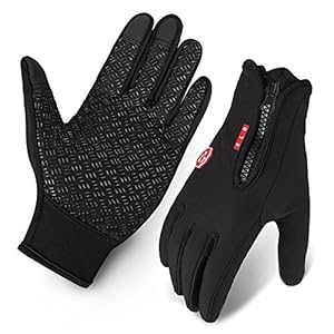 Cycling Gloves, Waterproof Touchscreen in Winter Outdoor Bike Gloves Adjustable Size