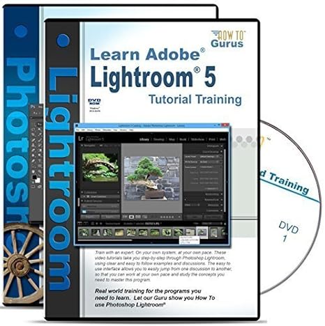 Amazon Com Adobe Lightroom 5 Software Tutorial And Adobe Photoshop Cs6 Training On 5 Dvds Office Products