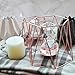 Le Sens Amazing Home Large Rose Gold Metal Pillar Candle Holders Set of 2, 4.7/6.2 inches, Geometric Tealiht Holders, Cegnterpiece for Wedding, Home Decor, Ceremony and Anniversary